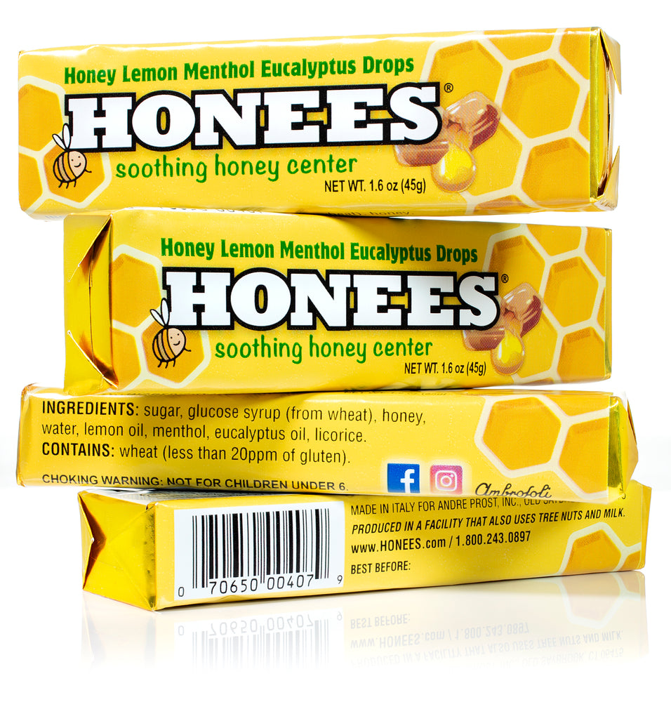 Honees™ Honey Lemon Menthol Eucalyptus Bars