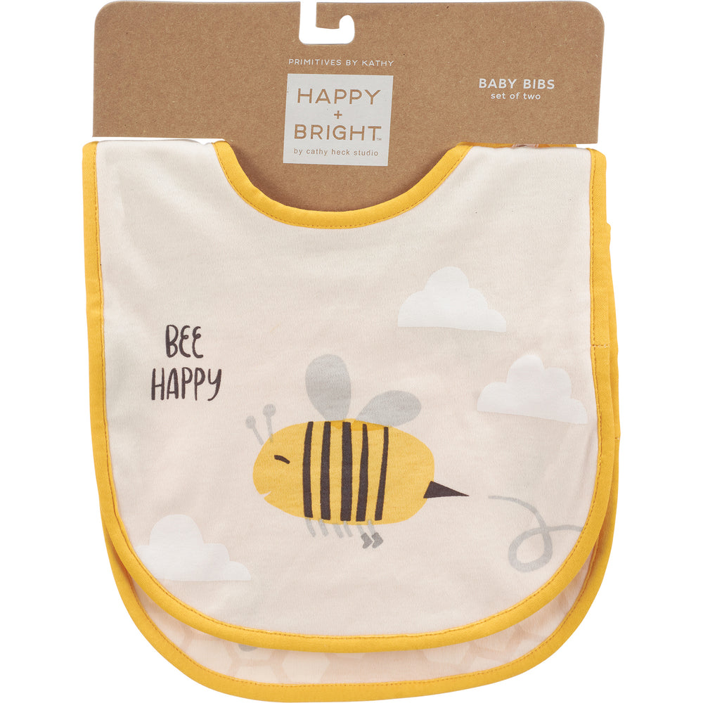 Bee Happy Bib Set