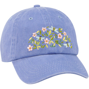 Flowers & Bees Baseball Cap