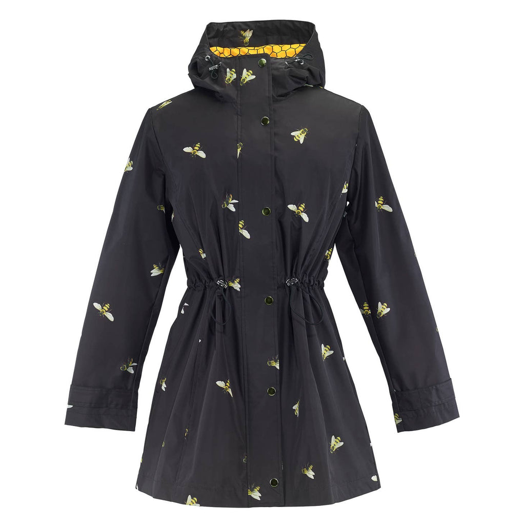 Bees Raincoat Black HoneyGramz