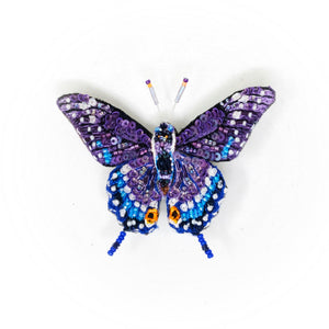 Eastern Black Swallowtail Butterfly Brooch Pin