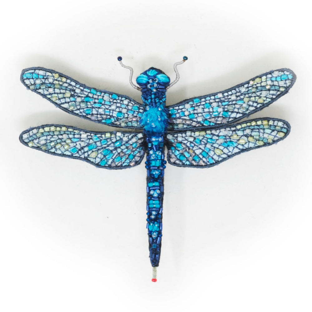 Great Blue Skimmer Dragonfly Brooch Pin